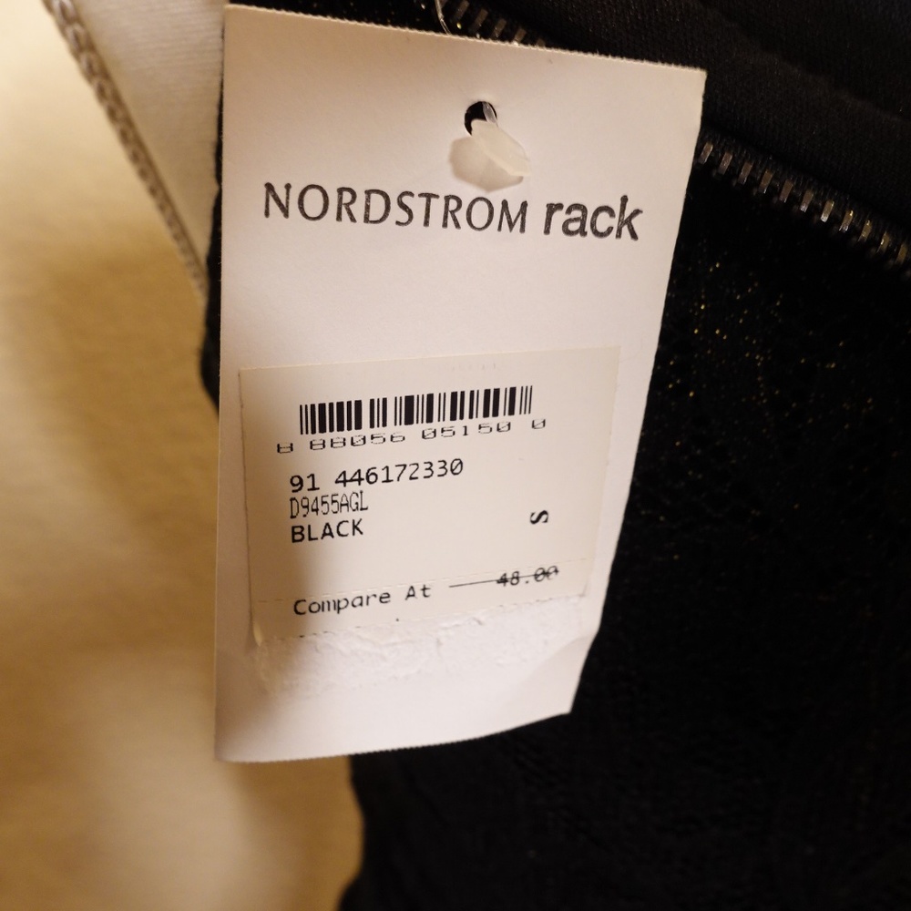 Soprano Black and Gold Lace fit and flare dress - Picture 8 of 9